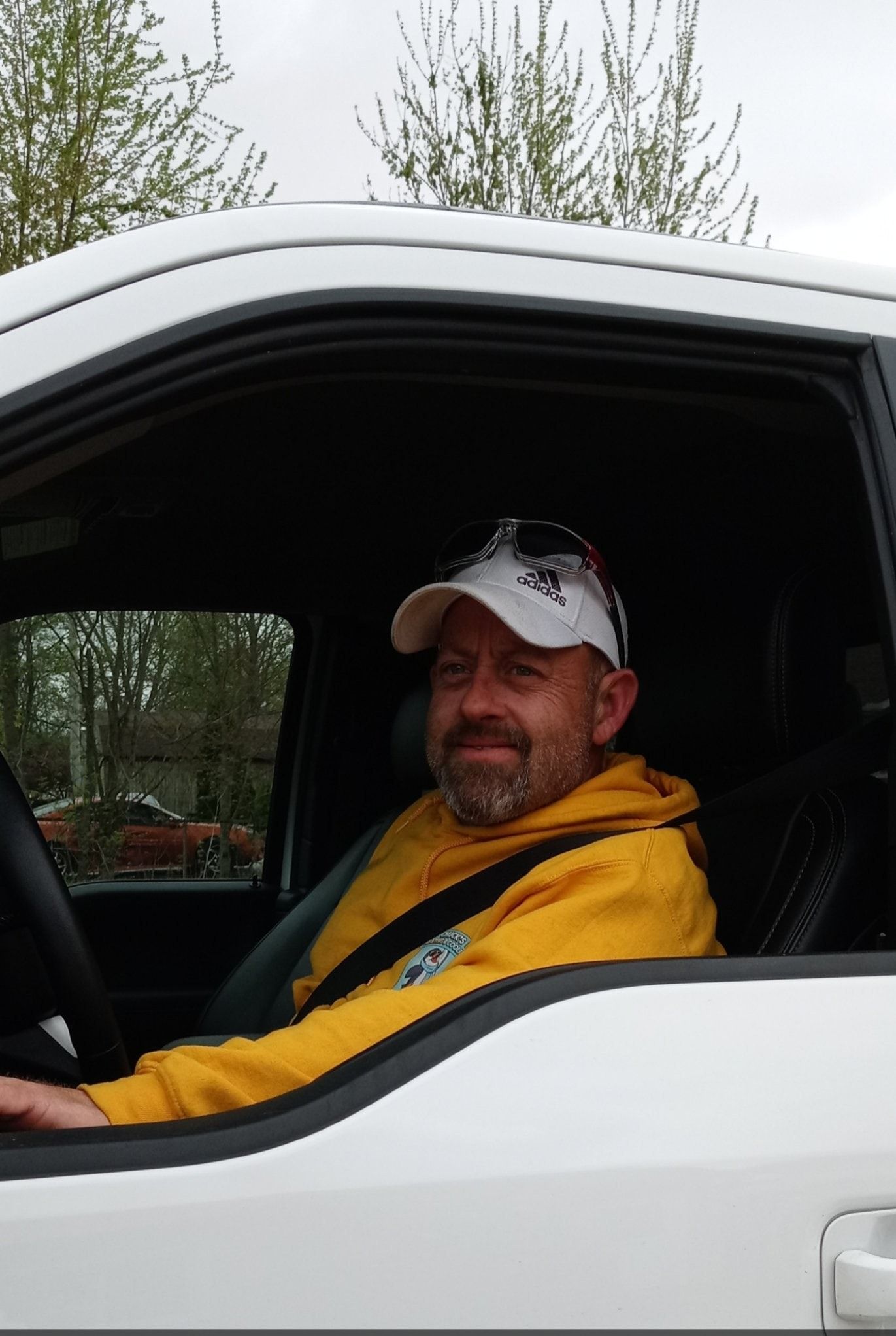 Chuck McCullough in the truck — Chuck's Heating and Cooling, Peoria